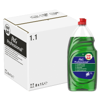Dreft Aanbieding: Dreft professional afwasmiddel Original (8 flessen - 1 liter)  SDR06219