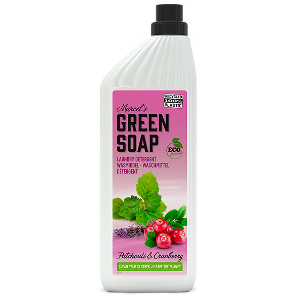 Marcel's Green Soap wasmiddel patchouli en cranberry (1000 ml)  SMA00025 - 1