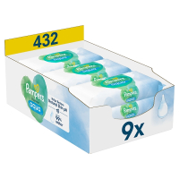 Pampers Harmonie Aqua billendoekjes | 432 doekjes | 0% plastic | 99% water (9 x 48 stuks)  SPA04046