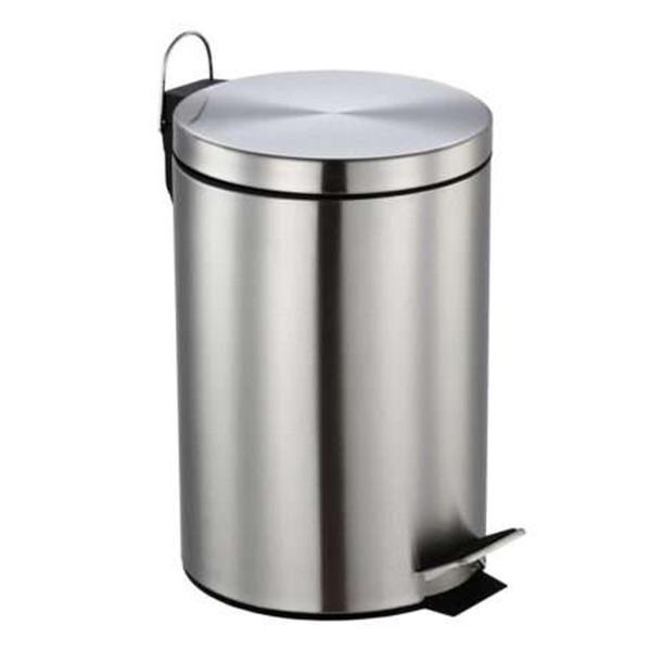 123schoon Afvalbak RVS Soft Close (12 liter, RVS, 26 x 40 cm) SDR07478 - 1