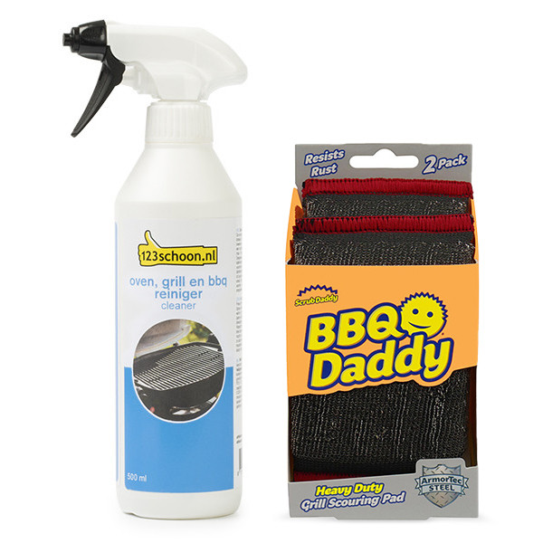 Barbecuereiniger (500 ml) + 2 Scrub Daddy Scour Steel sponzen SDR09098 - 1