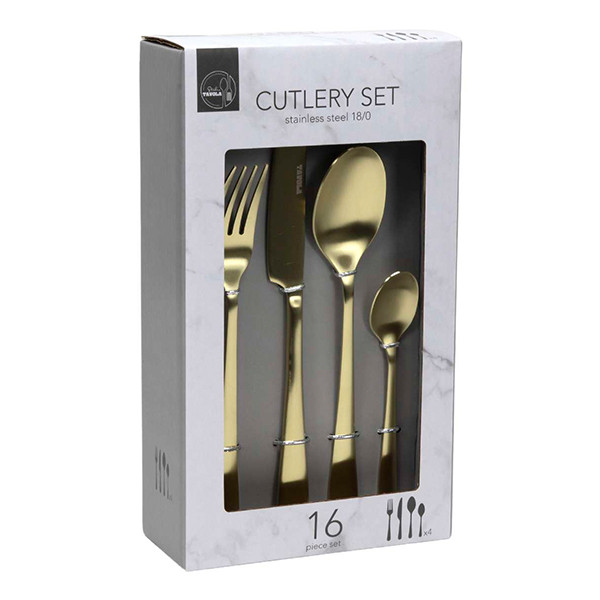 Bestekset 16-delig Goud (4 personen) SDR07452 - 1