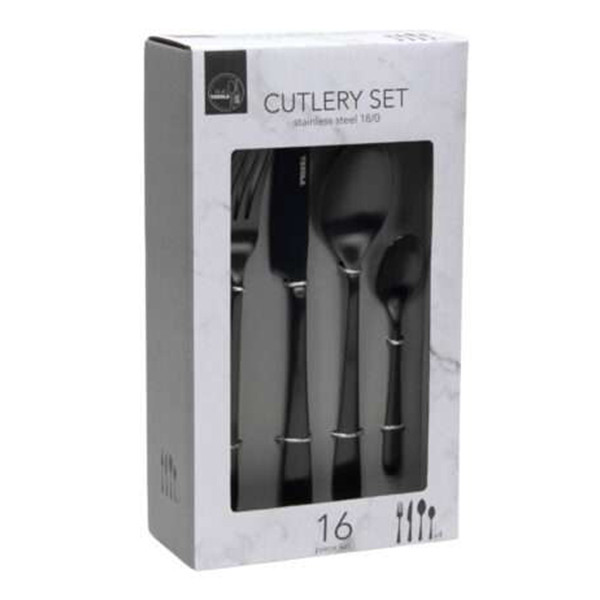 Bestekset 16-delig Zwart (4 personen) SDR07453 - 1