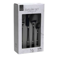 Bestekset 16-delig Zwart (4 personen) SDR07453