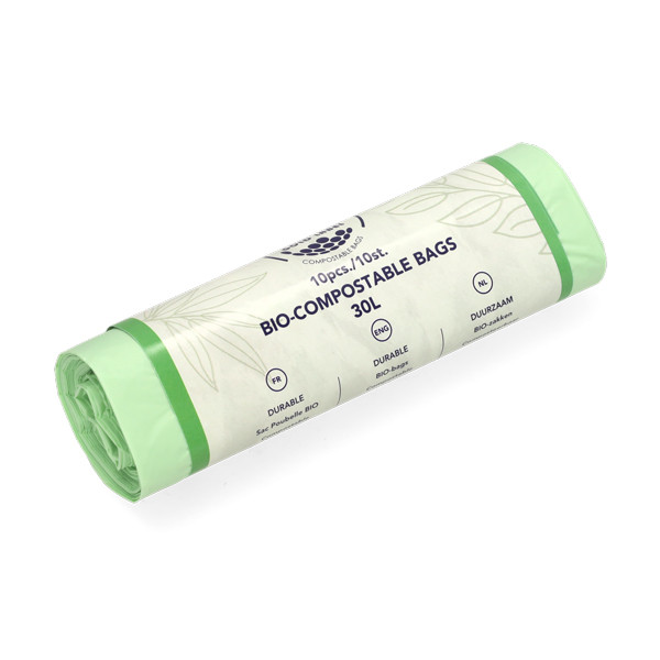 123schoon Bio Composteerbare Afvalzak 30 liter (10 stuks)  SDR06525 - 1