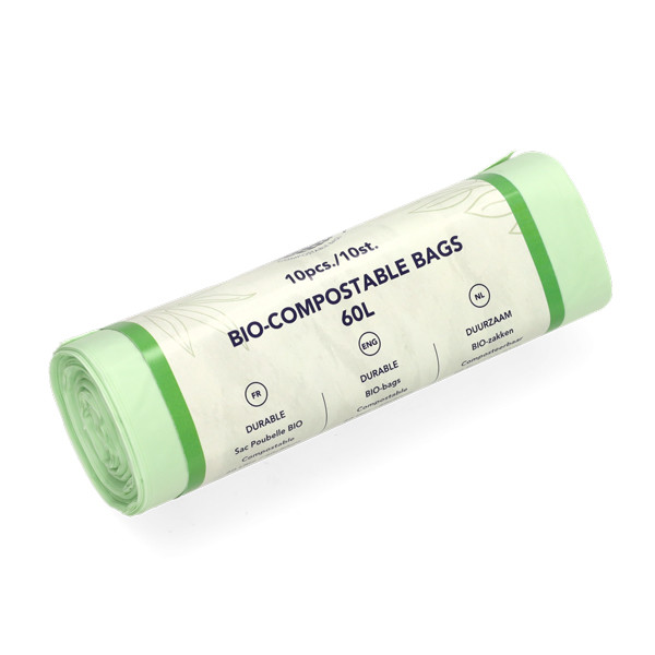 123schoon Bio Composteerbare Afvalzak 60 liter (10 stuks)  SDR06523 - 1