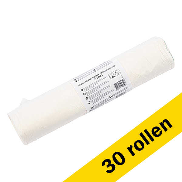 Bio | 30 rol | 300 zakken | 240 liter 123schoon 123schoon.nl