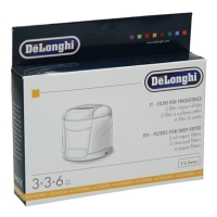 123schoon DeLonghi 5525102200 filter voor friteuse (3x olie, 3x koolstof, 6x papier, origineel)  SDE01001