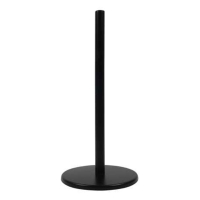 123schoon Keukenrolhouder RVS Zwart (33 cm)