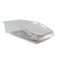 123schoon Koelkastopbergbak Transparant Maat L (32 x 15 cm) SDR07494