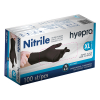 Nitril handschoenen maat XL poedervrij (zwart, 4gr, 100 stuks)