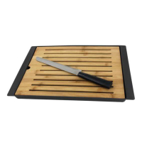 123schoon Snijplank Bamboe Met Broodmes (38 x 27 cm) SDR07489