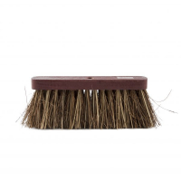 123schoon Straatbezem met bassine haren rood (30 cm)  SDR05161