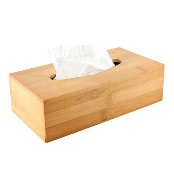 123schoon Tissuehouder Bamboe (24,5 x 13 x 7,5 cm) SDR07491 - 1