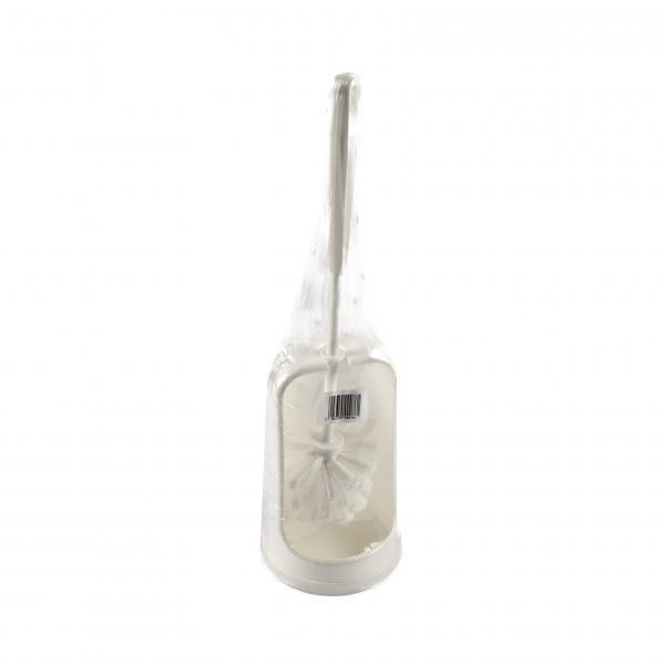 123schoon Toiletborstel met houder (wit)  SDR05168 - 1