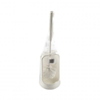 123schoon Toiletborstel met houder (wit)  SDR05168