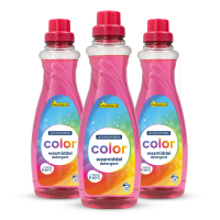123schoon Vloeibaar Wasmiddel Color 1 liter (3 flessen - 99 wasbeurten) SDR08708