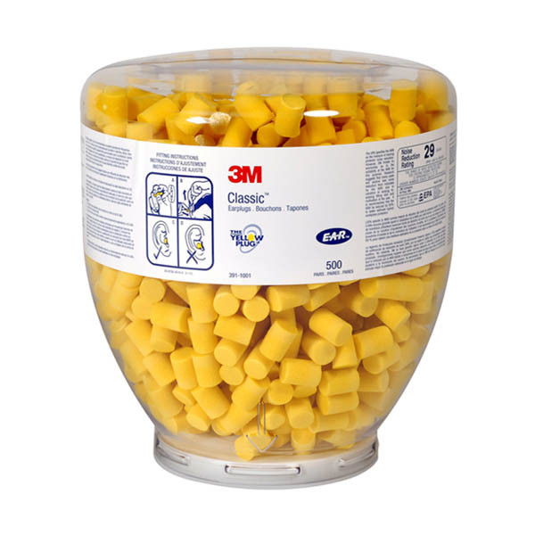 3M Ear Classic Oordopjes Polymeerschuim Navulling (500 paar) S3M00059 - 1