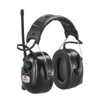 3M Peltor DAB+ FM Radio Gehoorkap Zwart Met Hoofdband S3M00090