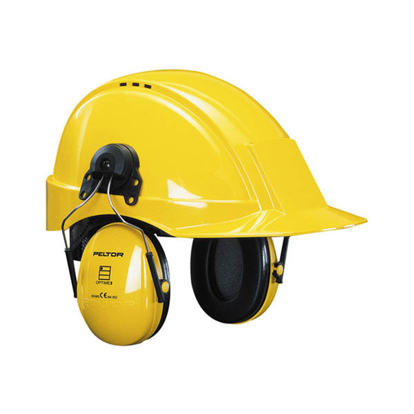 3M Peltor Optime I H510P3E Gehoorkap Zwart/Geel Met Helmbevestiging S3M00083 - 1
