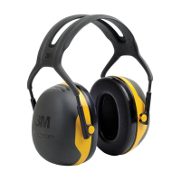 3M Peltor X2A Gehoorkap Zwart/Geel Met Hoofdband S3M00070