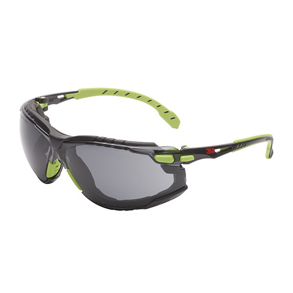 3M Solus Veiligheidsbril met grijsgetinte glazen (groen/zwart)  S3M00018 - 1