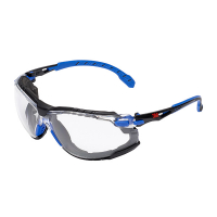 3M Solus Veiligheidsbril met heldere glazen (blauw/zwart)  S3M00016