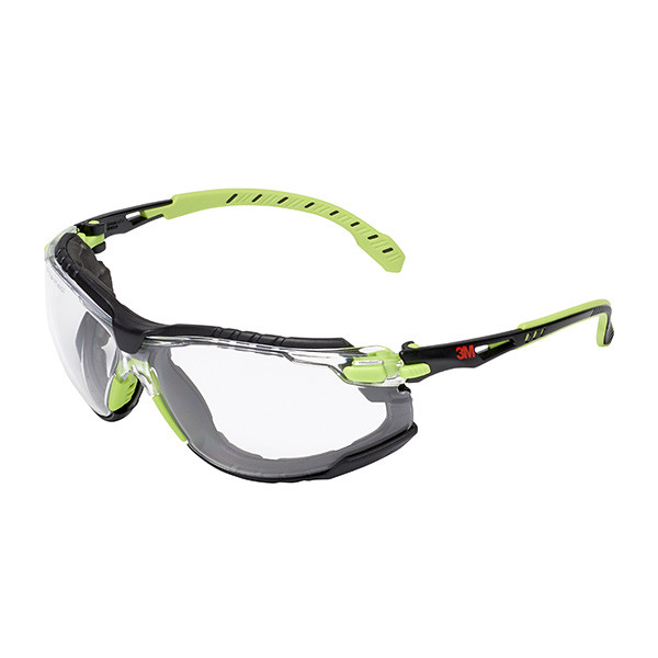 3M Solus Veiligheidsbril met heldere glazen (groen/zwart)  S3M00017 - 1