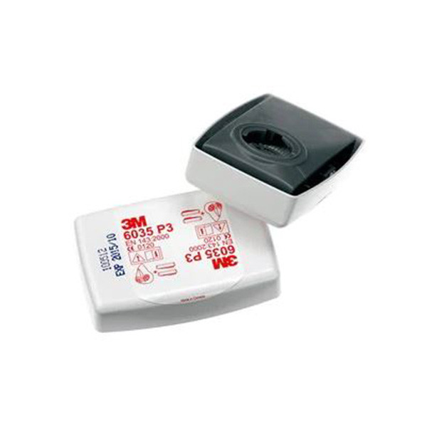 3M stoffilter voor half- en volgelaatsmaskers 6035 (10 verpakkingen van 2 stuks, FFP3) S3M00045 - 1