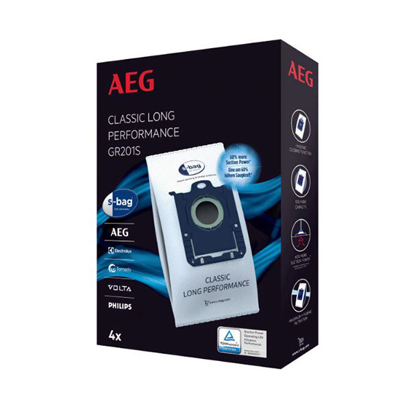 AEG-Electrolux S-bag Classic Long Performance microvezel stofzuigerzakken (12 stuks)  SAE01015 - 1