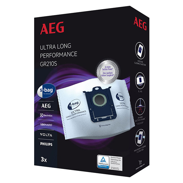 AEG-Electrolux S-bag Ultra Long Performance microvezel stofzuigerzakken (3 stuks)  SAE01018 - 1