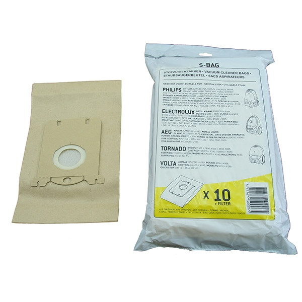 AEG-Electrolux papieren stofzuigerzakken 10 zakken + 1 filter (123schoon huismerk)  SAE00001 - 1