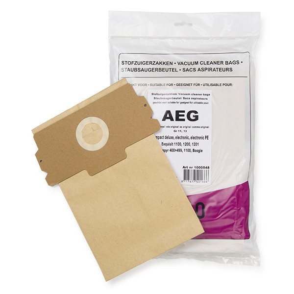 AEG papieren stofzuigerzakken 10 zakken (123schoon huismerk)  SAE01020 - 1