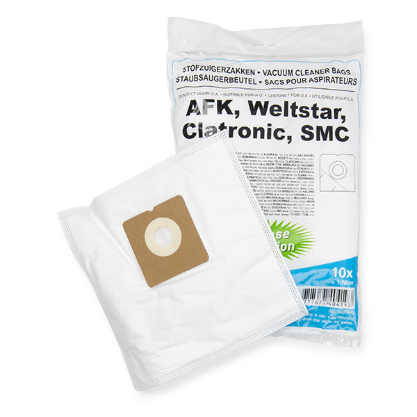 AFK microvezel stofzuigerzakken 10 zakken + 1 filter (123schoon huismerk)  SAF00001 - 1