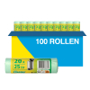 Aanbieding: 100x Vuilniszakken 25 liter | 20 stuks | Groen | 123schoon  SDR00516 - 1