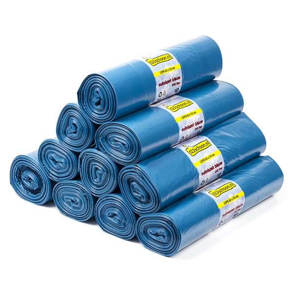Aanbieding: 10x 123schoon LDPE vuilniszakken blauw 240 liter (10 stuks)  SDR00382 - 1