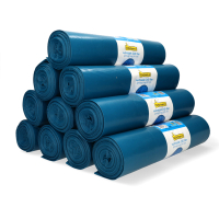 Aanbieding: 10x 123schoon LDPE vuilniszakken blauw 240 liter (10 stuks)  SDR00382