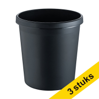 Aanbieding: 123schoon Papiermand Zwart 18 liter (3 stuks) 301612
