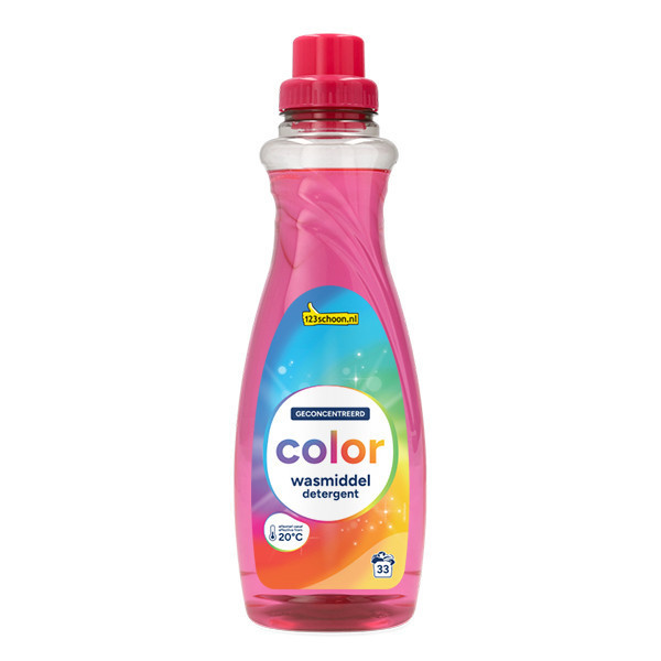 Aanbieding: 123schoon Vloeibaar Wasmiddel Color 1 liter (6 flessen - 198 wasbeurten) SDR07351 - 2