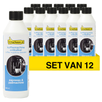 Aanbieding: 12x Espresso & Pad Machine Ontkalker 500 ml (123schoon huismerk)  SDR06011