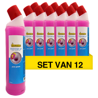 Aanbieding: 12x Toiletreiniger gel Pink Splash 750 ml (123schoon huismerk)  SDR06054