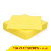 Aanbieding: 15x Vaatdoeken | Geel | 38 x 38 cm | 10 stuks (123schoon huismerk) SDR09214 - 1