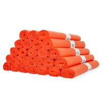Aanbieding: 25x Vuilniszakken 120 liter | 20 stuks | HDPE | Oranje | 123schoon SDR07273