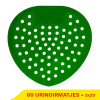 Aanbieding: 3x Urinoirmatjes | Groen | Citroen geur | 20 stuks (123schoon huismerk) SDR09253 - 1