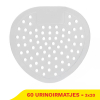 Aanbieding: 3x Urinoirmatjes | Wit | Citroen geur | 20 stuks (123schoon huismerk) SDR09251 - 1