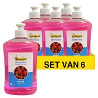 Aanbieding: 6x Afwasmiddel pink sensation 500 ml (123schoon huismerk)  SDR06072