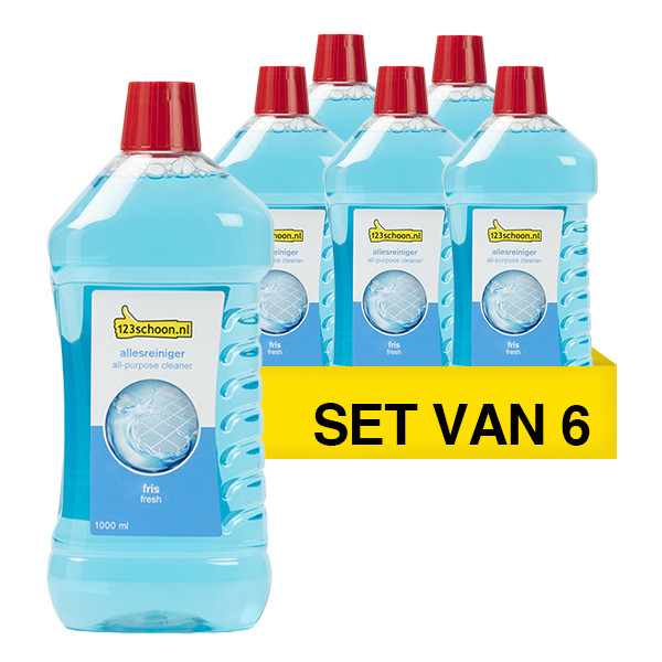 Aanbieding: 6x Allesreiniger Fris 1 liter (123schoon huismerk)  SDR06046 - 1