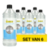 Aanbieding: 6x Schoonmaakazijn 1 liter (123schoon huismerk) SDR09249 - 1