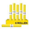 Aanbieding: 6x Vuilniszakken 70 liter | 20 stuks | HDPE | Geel | 123schoon SDR09142 - 1