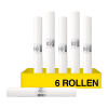 Aanbieding: 6x Vuilniszakken 70 liter | 20 stuks | HDPE | Wit | 123schoon SDR09148 - 1